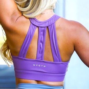 Purple NTGN sports bra